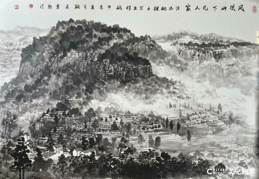 在与自然的对话中用画笔探索——王界山师生写生沂蒙山区