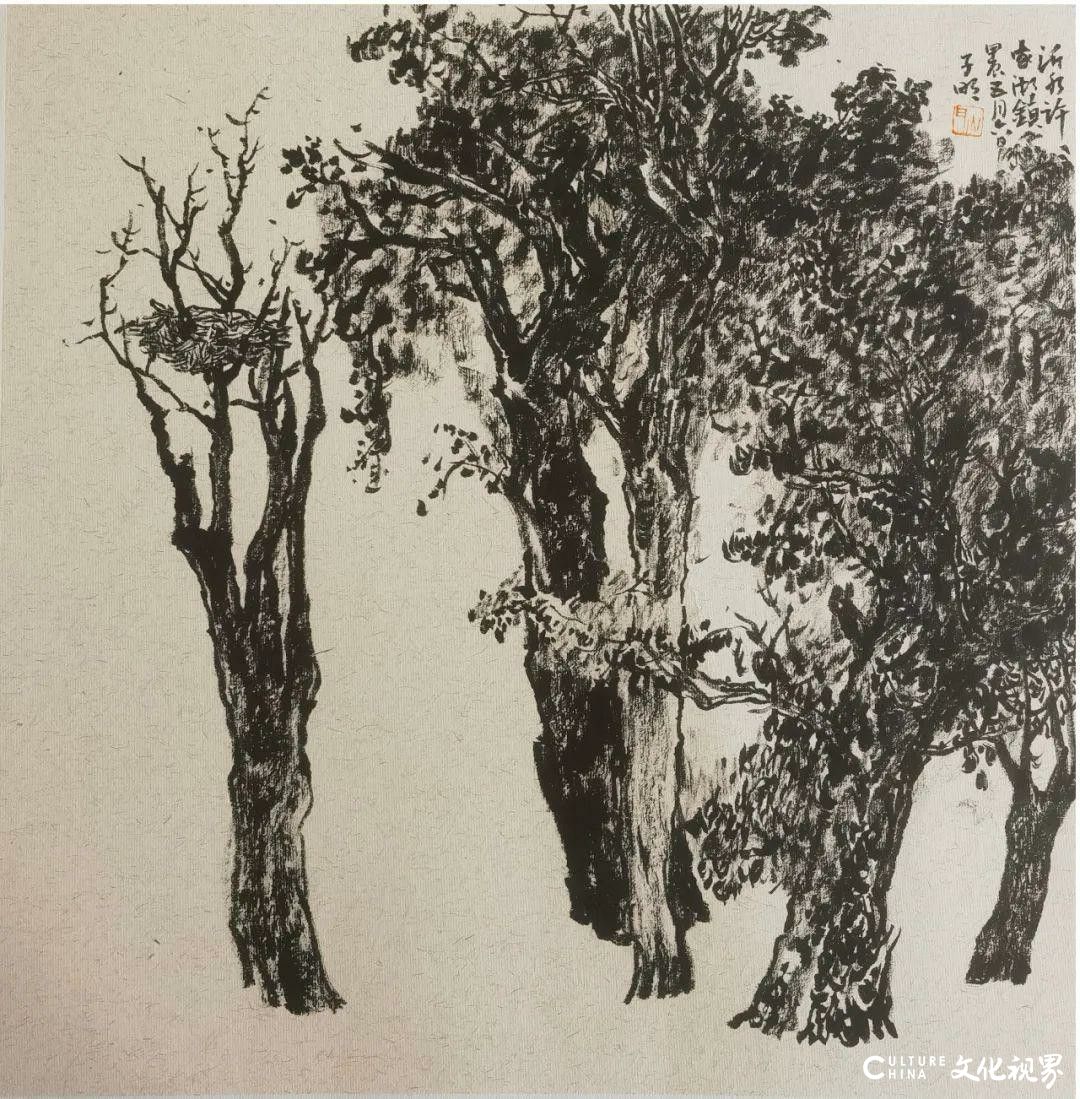 在与自然的对话中用画笔探索——王界山师生写生沂蒙山区