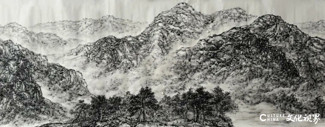 在与自然的对话中用画笔探索——王界山师生写生沂蒙山区