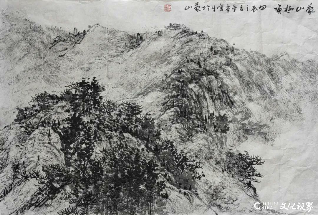 在与自然的对话中用画笔探索——王界山师生写生沂蒙山区