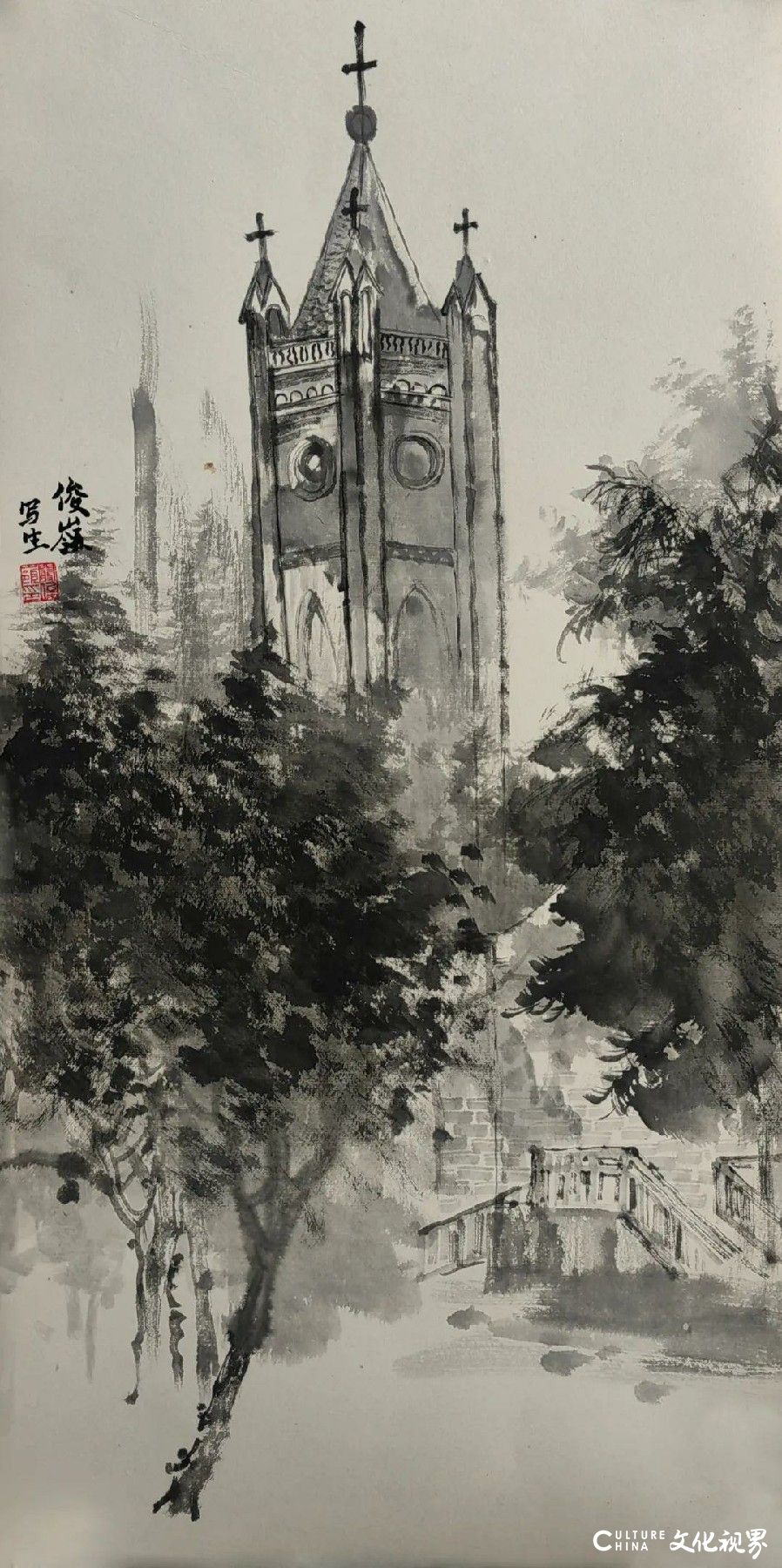 在与自然的对话中用画笔探索——王界山师生写生沂蒙山区