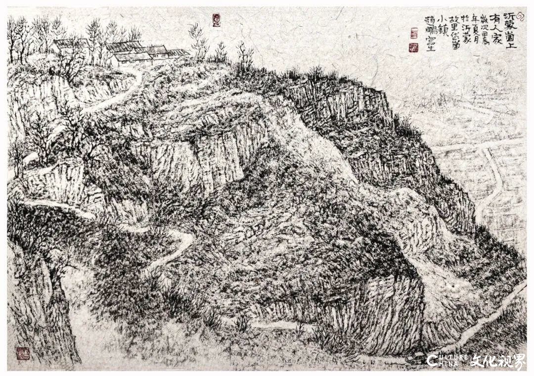 在与自然的对话中用画笔探索——王界山师生写生沂蒙山区