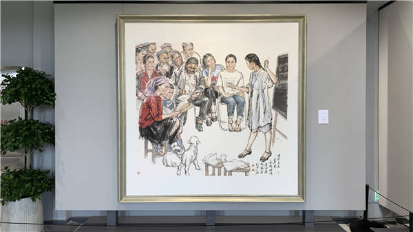 “踏歌行——邸超水墨人物画作品展”昨日在北京西海美术馆盛大开幕