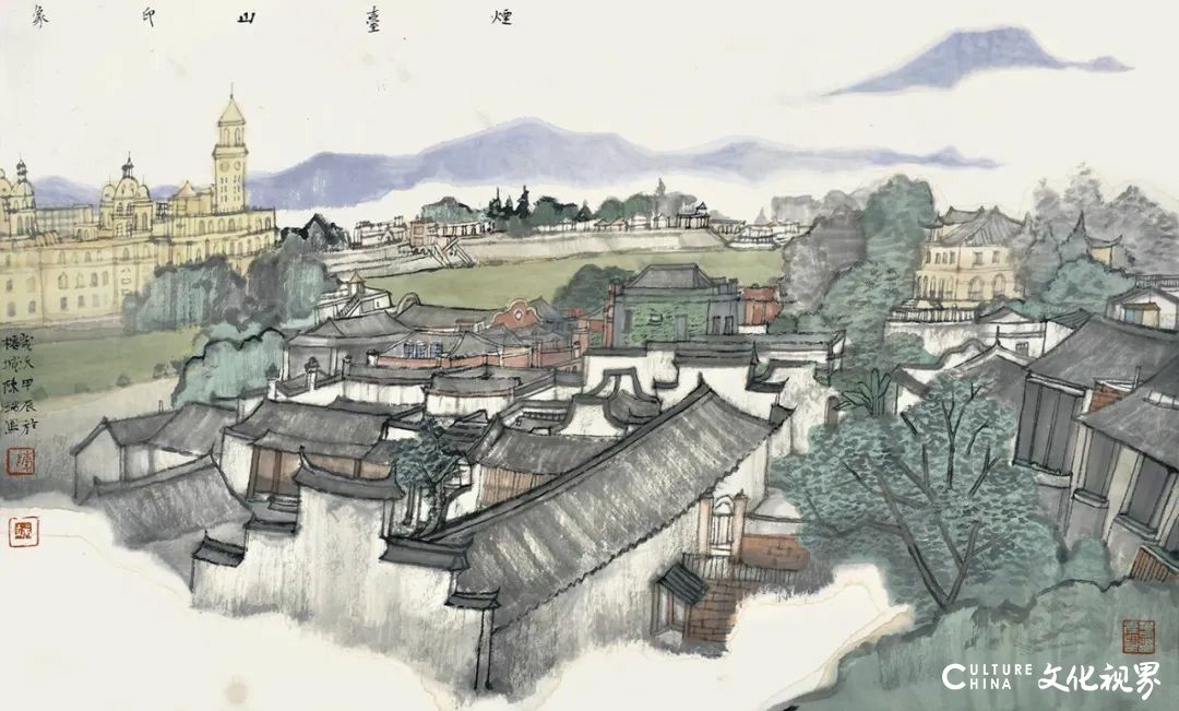 【第十四届全国美展】陈端《藏海补山——鼓浪屿菽庄花园》丨厚重饱满的色调和肌理，明快优雅的诗意情调