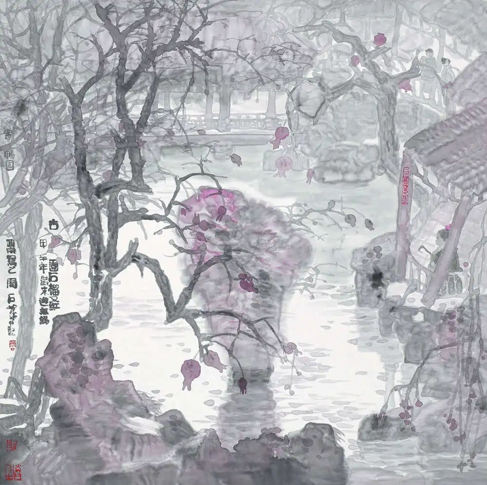 淡若轻烟、‌空灵纯净，著名画家周石峰应邀参展“与大家同行·中国书画名家作品云展”