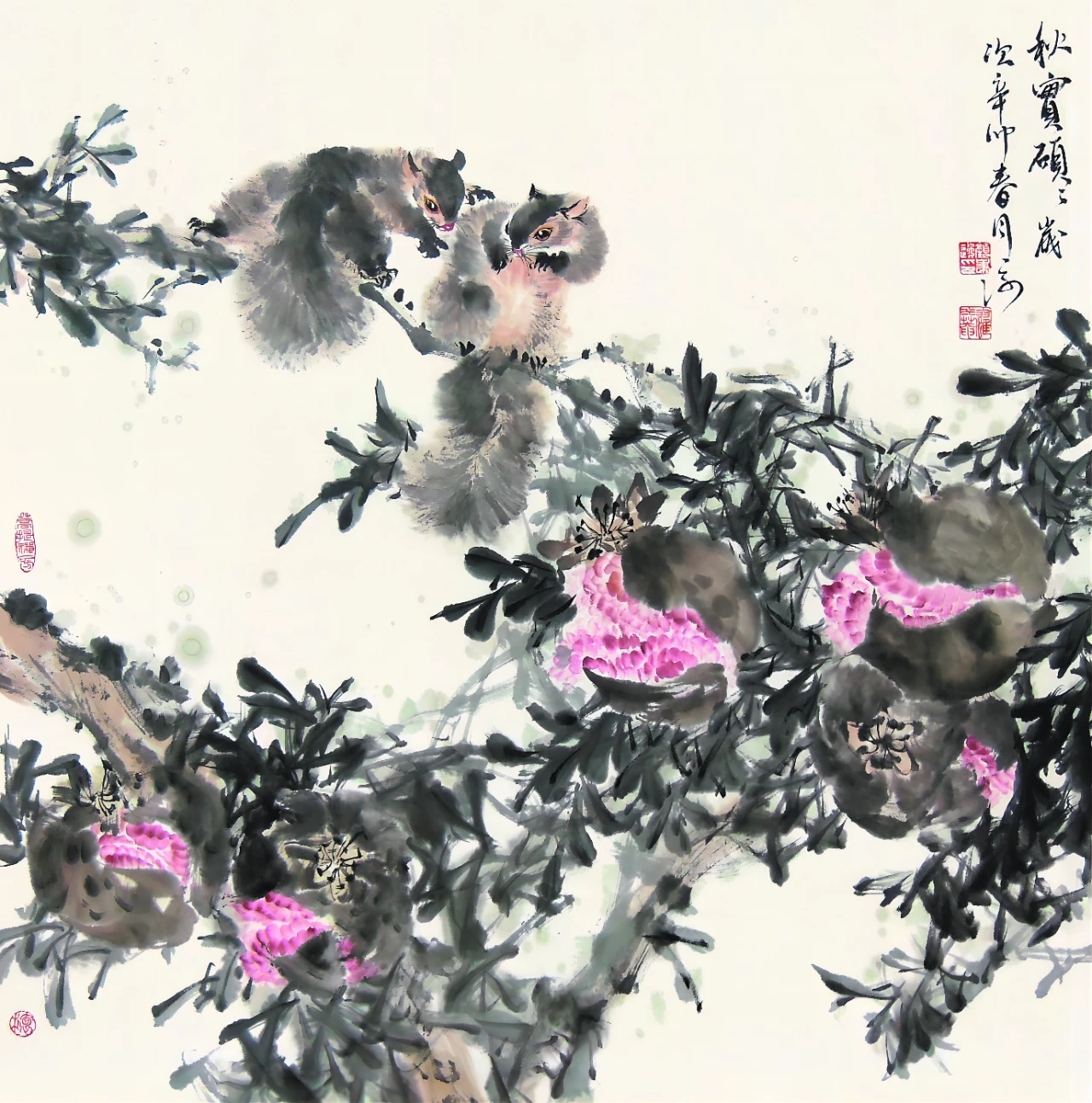 颜萌·花鸟画 | 画面散发灵动潇洒之气，布局透露中和大气之美