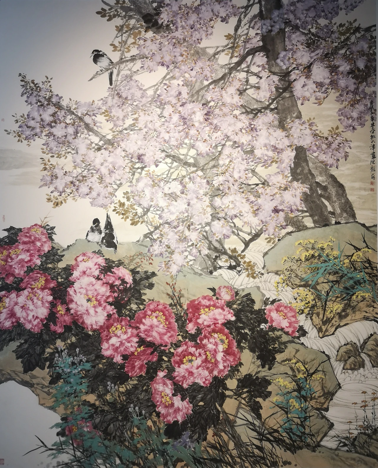 颜萌·花鸟画 | 画面散发灵动潇洒之气，布局透露中和大气之美