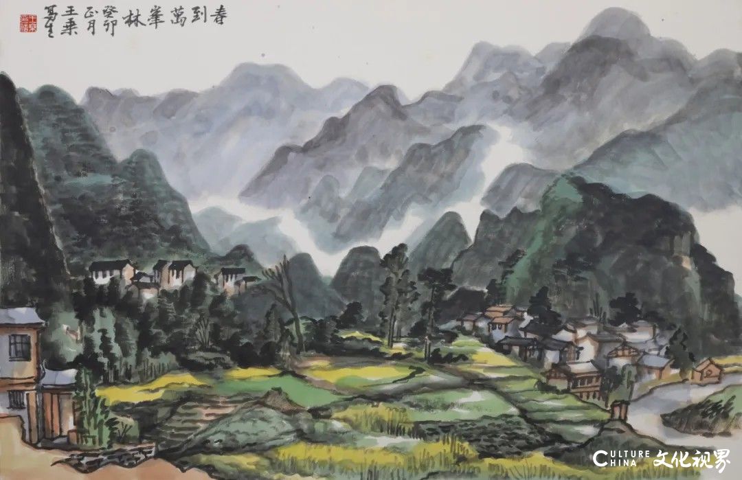 王乘写生黔西南丨青山如黛水如练，一川烟雨入画来