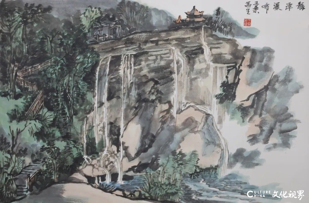 王乘写生黔西南丨青山如黛水如练，一川烟雨入画来