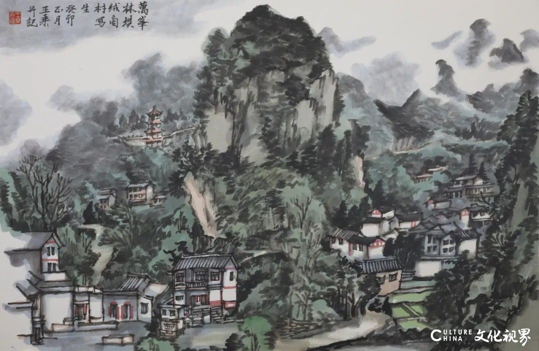 王乘写生黔西南丨青山如黛水如练，一川烟雨入画来