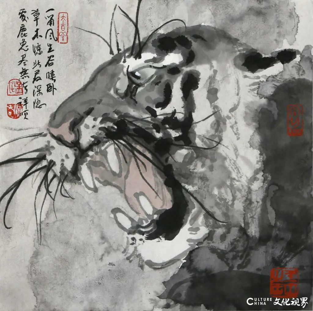 “慷慨啸歌——孟祥顺画虎艺术全国巡展”丨探索当代虎画题材创作的多种可能性