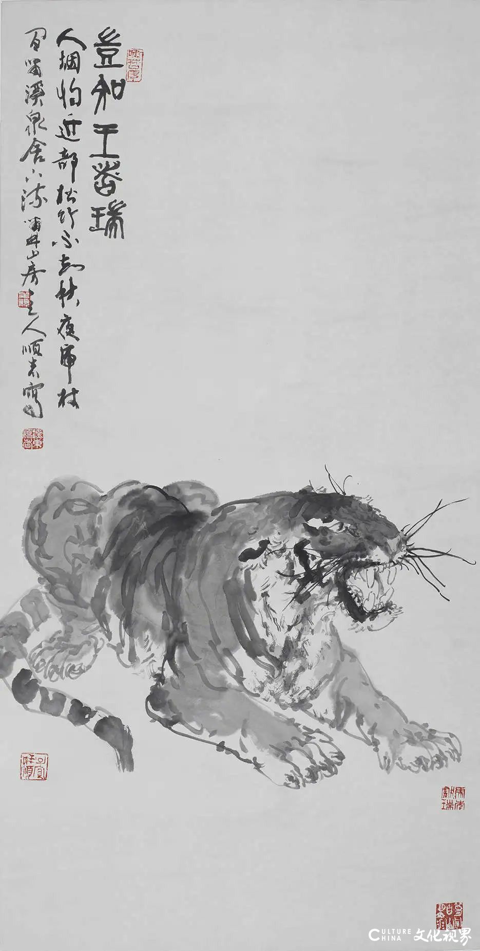 “慷慨啸歌——孟祥顺画虎艺术全国巡展”丨探索当代虎画题材创作的多种可能性