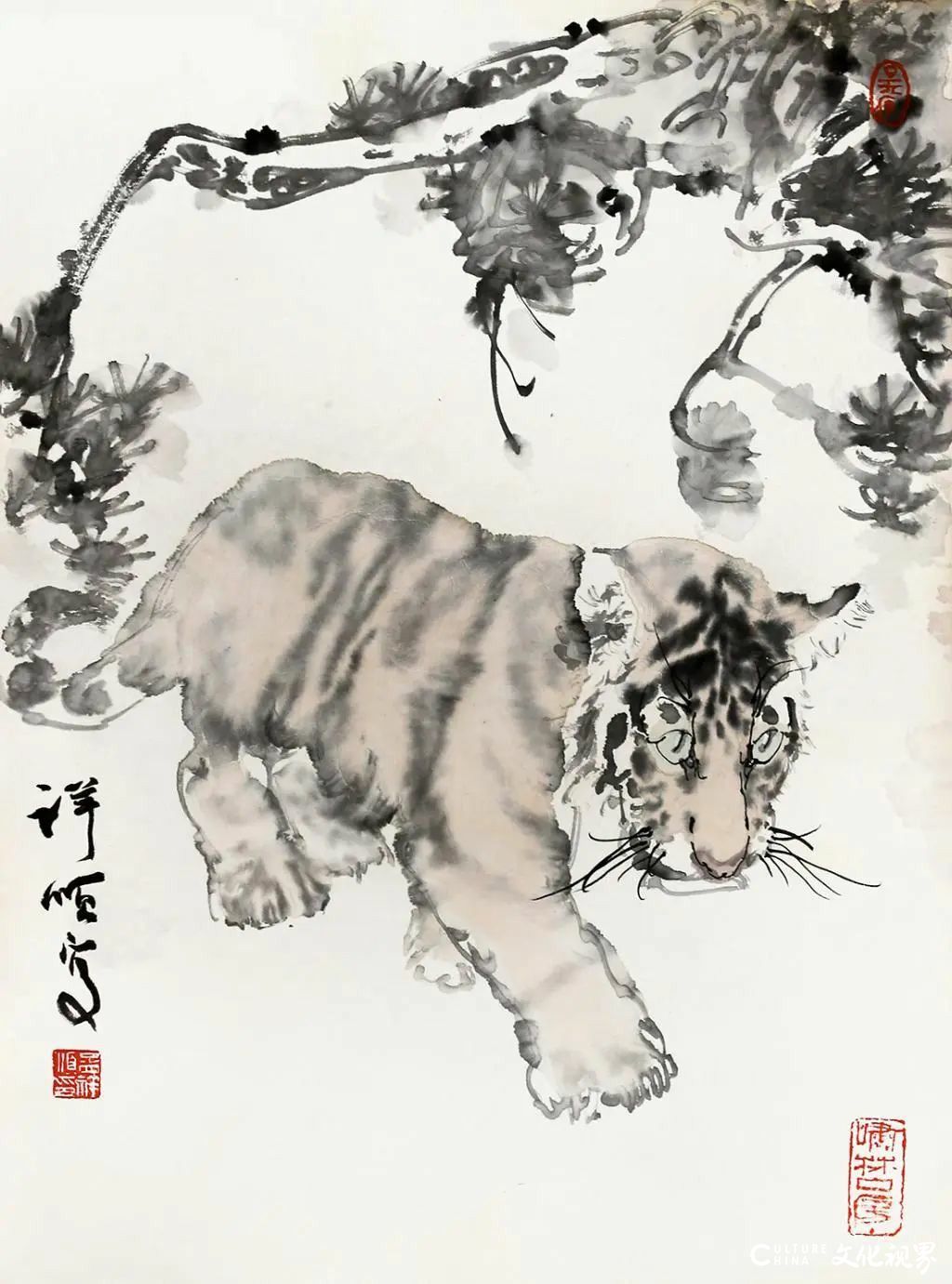 “慷慨啸歌——孟祥顺画虎艺术全国巡展”丨探索当代虎画题材创作的多种可能性