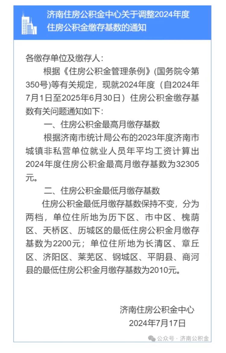 看仔细！事关你的钱袋子——山东多地调整住房公积金缴存基数