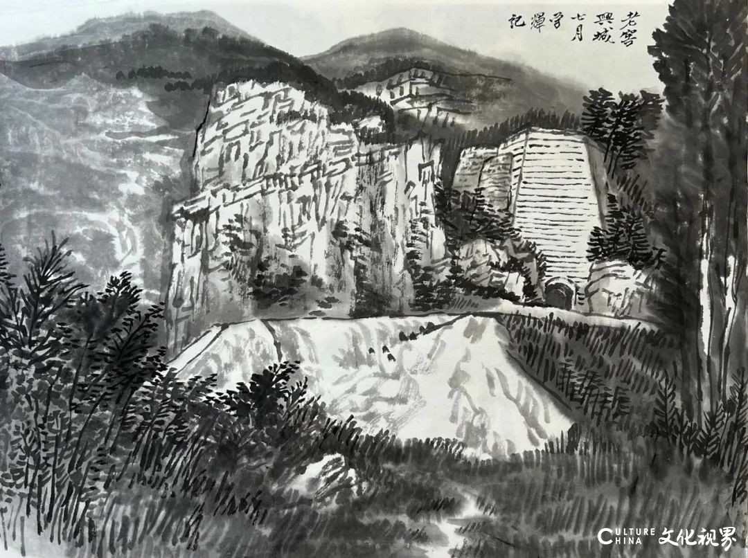 王学辉“踏遍青山——中国画名家兴城写生”丨凭栏怀古，古韵悠长