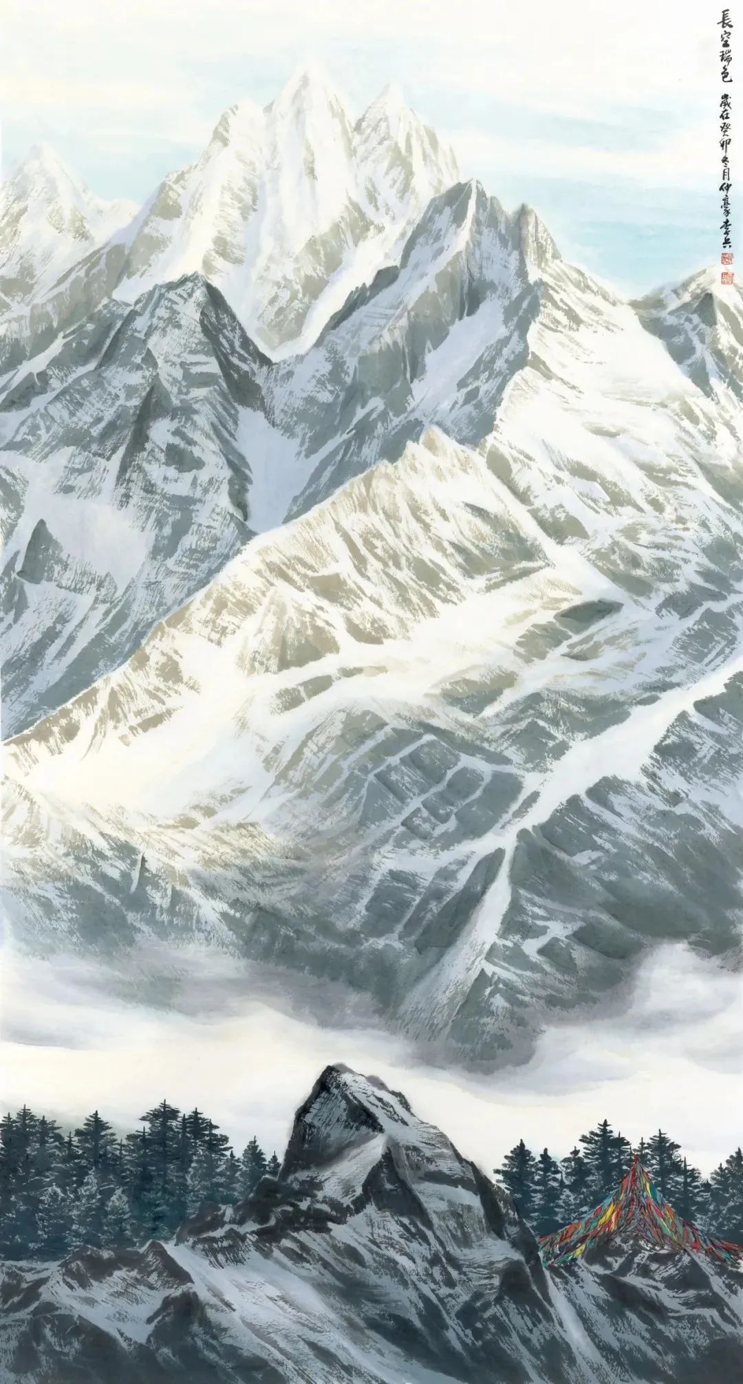 李兵画雪山 | 落笔为意周所用，新意为心意所创