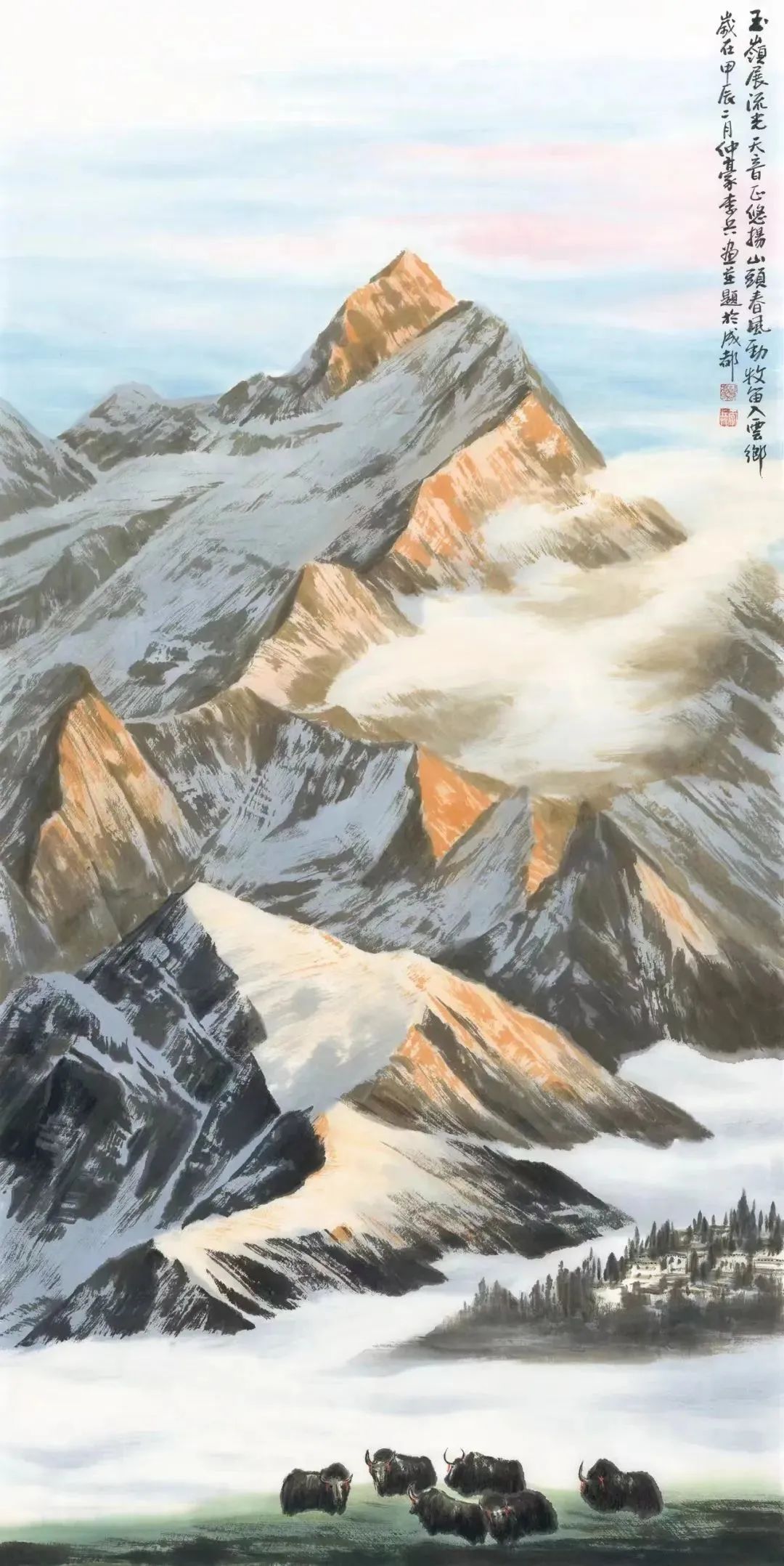 李兵画雪山 | 落笔为意周所用，新意为心意所创