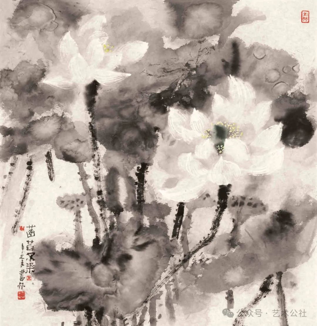 丰富的笔墨韵味 诗意的绘画情调，著名画家马书林应邀参展“与大家同行·中国书画名家作品云展”