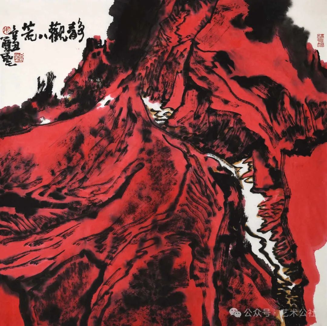 用色彩定义地域，著名画家周尊圣应邀参展“与大家同行·中国书画名家作品云展”