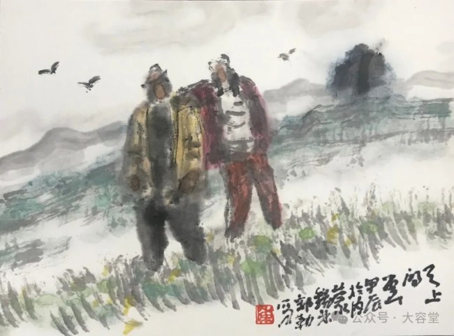 陈一峰锡林郭勒写生丨忘情天地间，寻找表现大写意人物力量的符号