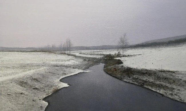 陆庆龙风景油画丨描绘记忆中的乡土风情，构建理想主义的精神田园