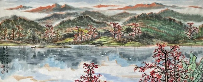 张平·山水花鸟画丨师古人亦师造化，笔墨酣畅意趣横生