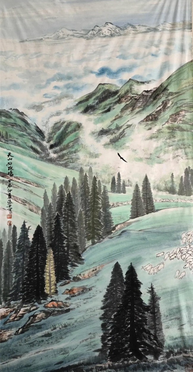 张平·山水花鸟画丨师古人亦师造化，笔墨酣畅意趣横生