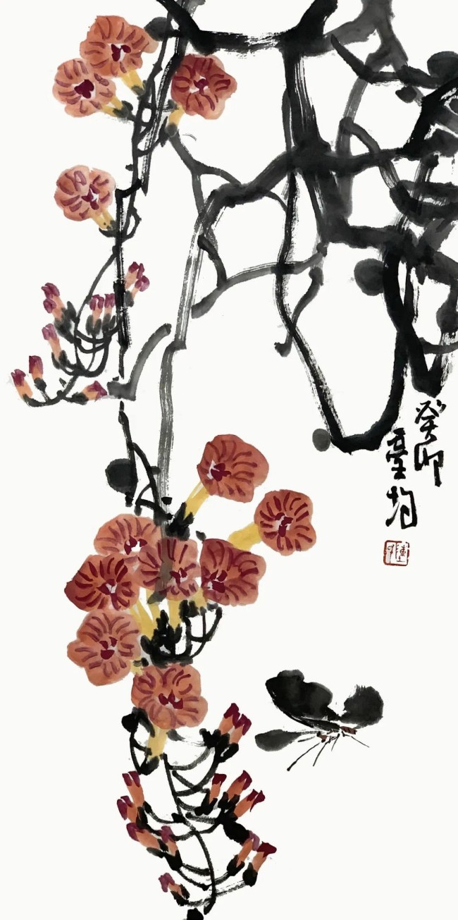 “乡携·迎75周年华诞 庆25周年回归——青澳双城中国画作品展”昨日在青岛开幕，展期至8月23日