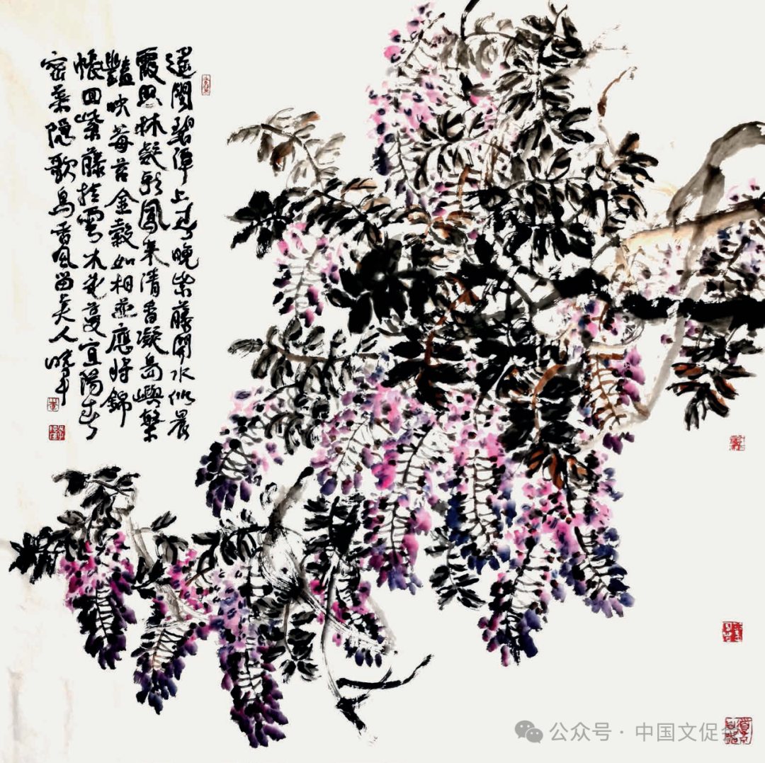 “心花”“新花”齐绽放 | 李晓军应邀参展“共筑和平——2024奥林匹克美术大会·巴黎”