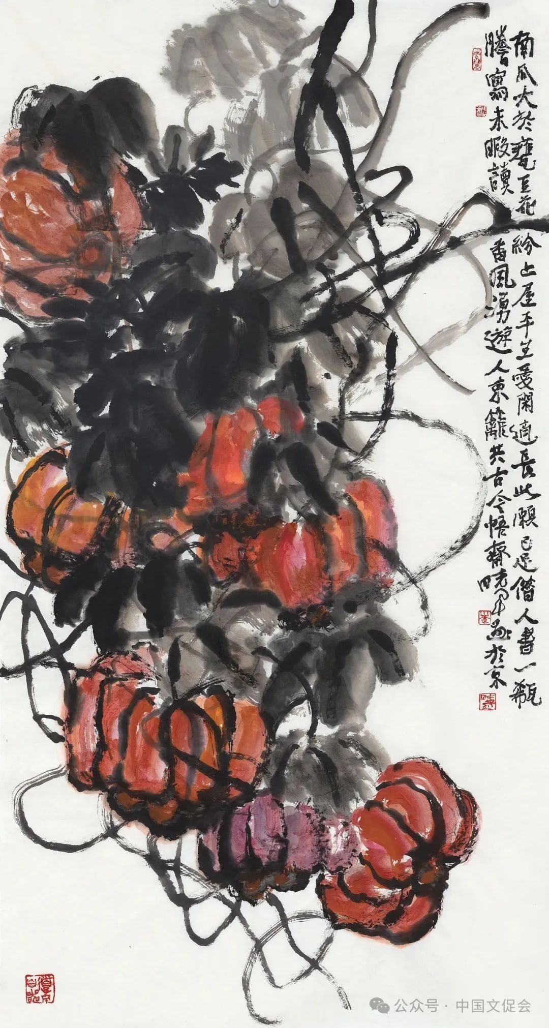 “心花”“新花”齐绽放 | 李晓军应邀参展“共筑和平——2024奥林匹克美术大会·巴黎”