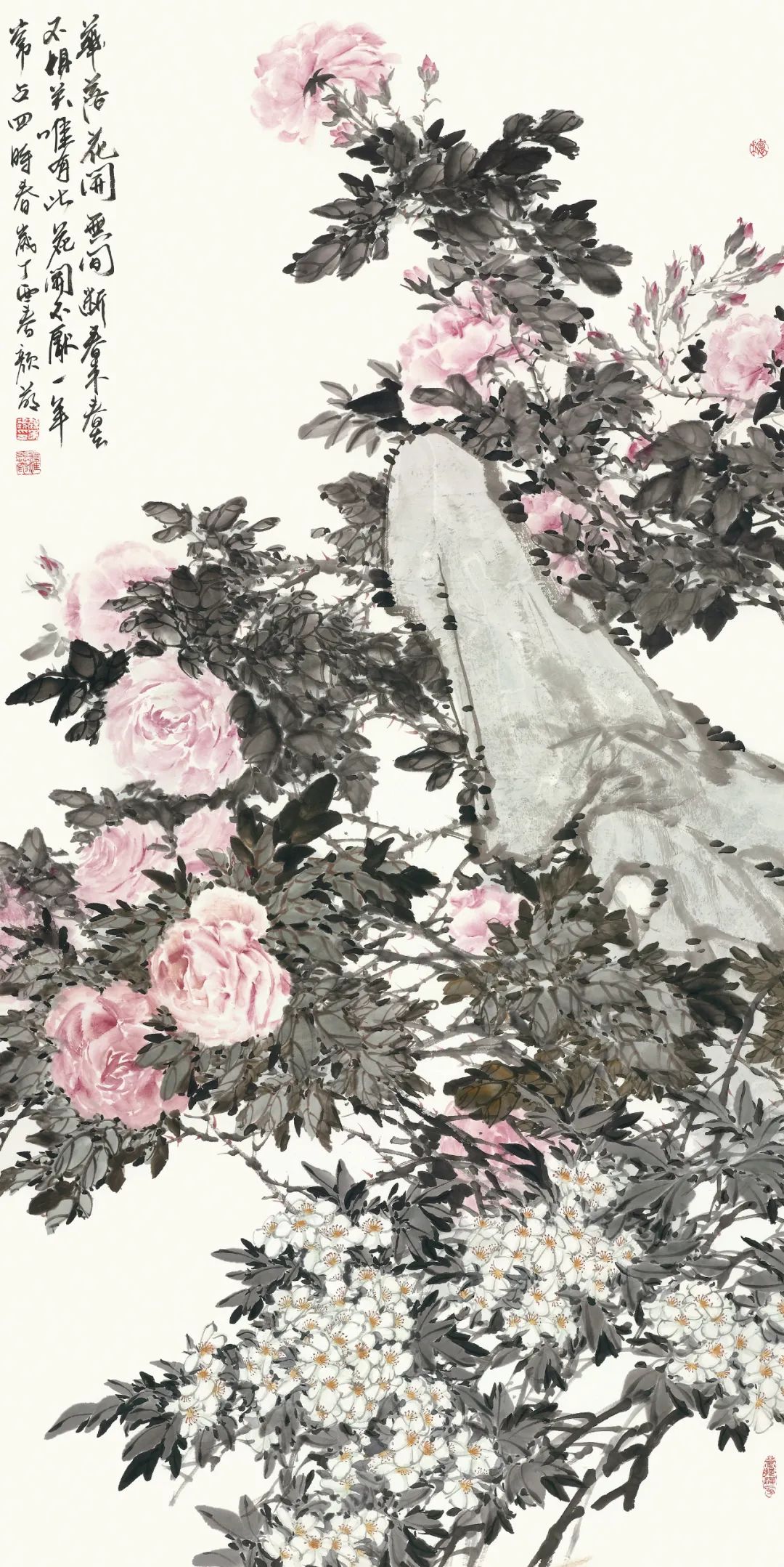 颜萌·花鸟画丨听花开的声音，赋繁花之语境