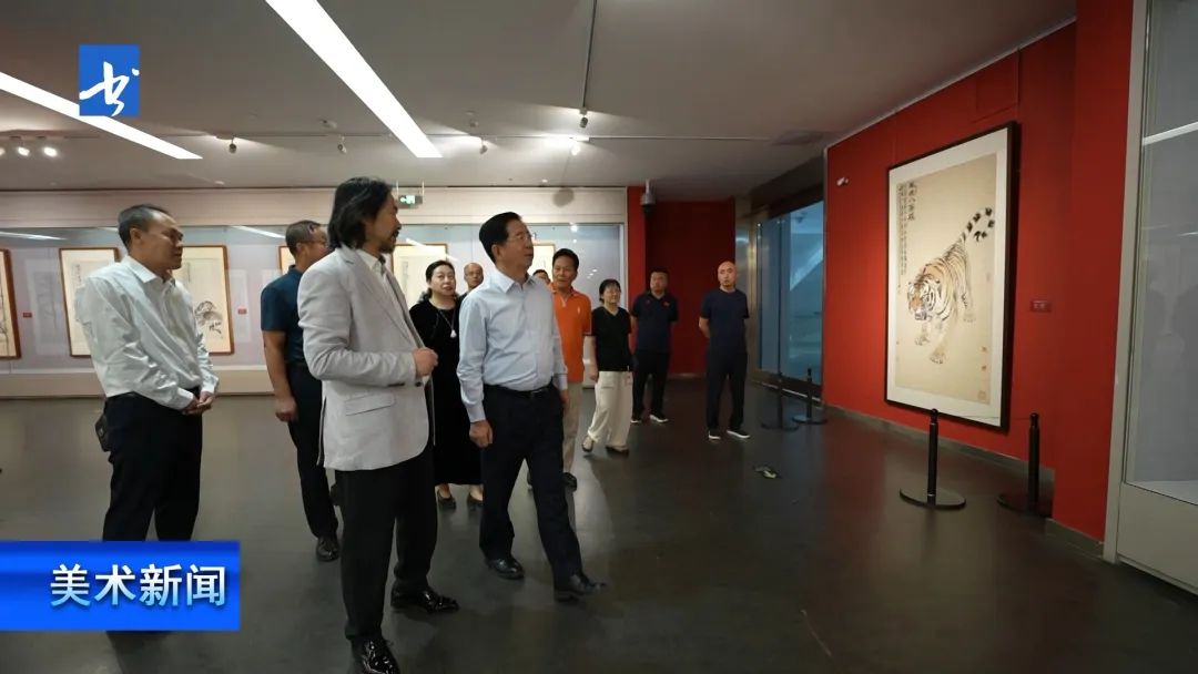  “慷慨啸歌——孟祥顺画虎艺术作品全国巡展”在太原美术馆开幕，展览将持续到9月10日