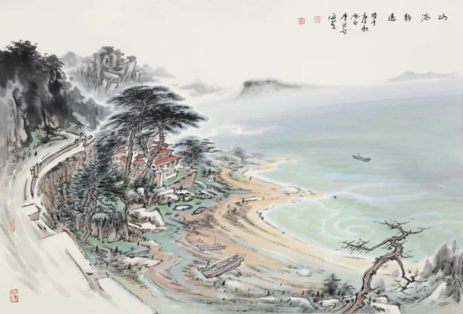 李延智·山水画丨将自然山水转为笔墨之韵，以书法用笔运思画幅之神