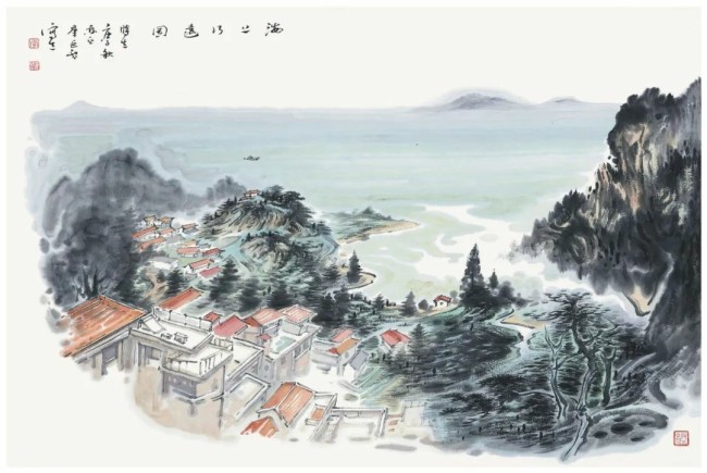 李延智·山水画丨将自然山水转为笔墨之韵，以书法用笔运思画幅之神