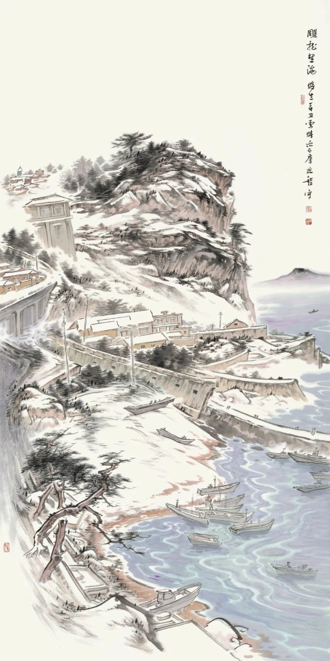 李延智·山水画丨将自然山水转为笔墨之韵，以书法用笔运思画幅之神