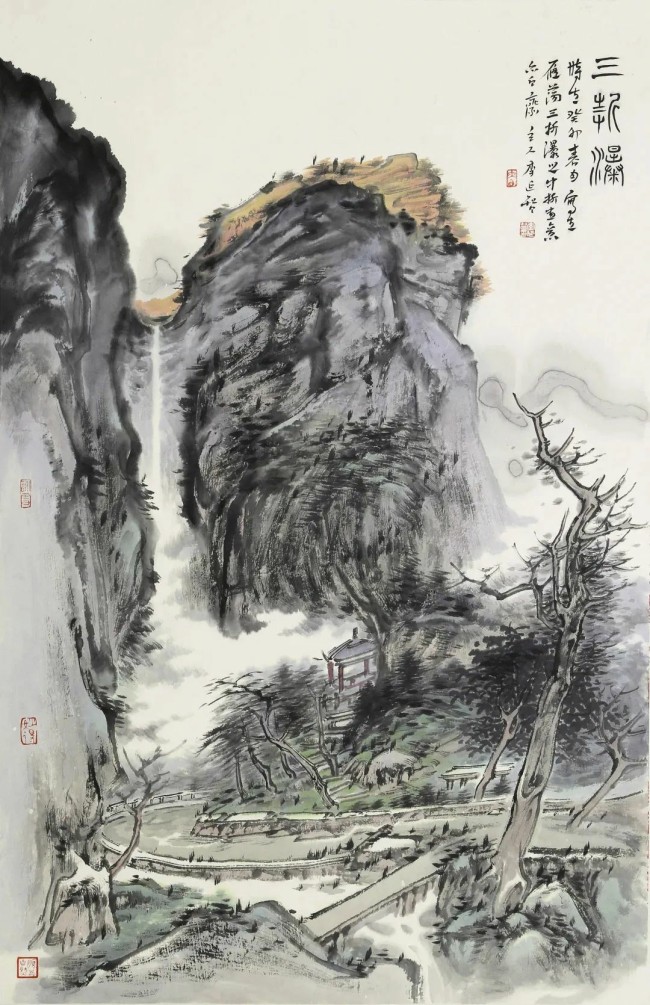 李延智·山水画丨将自然山水转为笔墨之韵，以书法用笔运思画幅之神