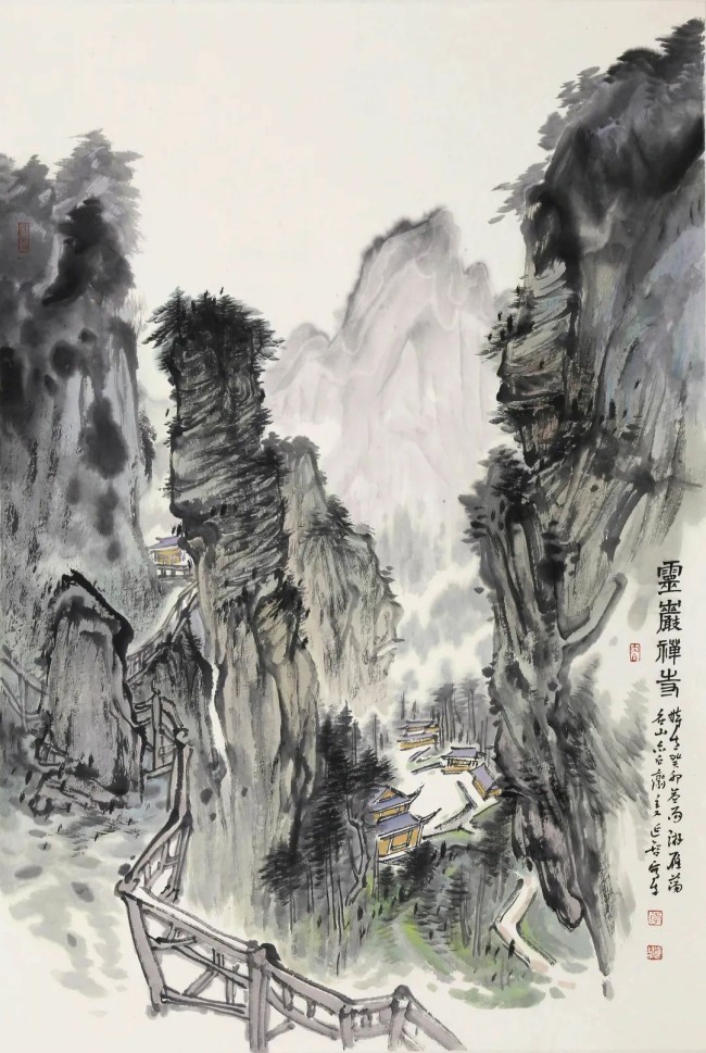 李延智·山水画丨将自然山水转为笔墨之韵，以书法用笔运思画幅之神