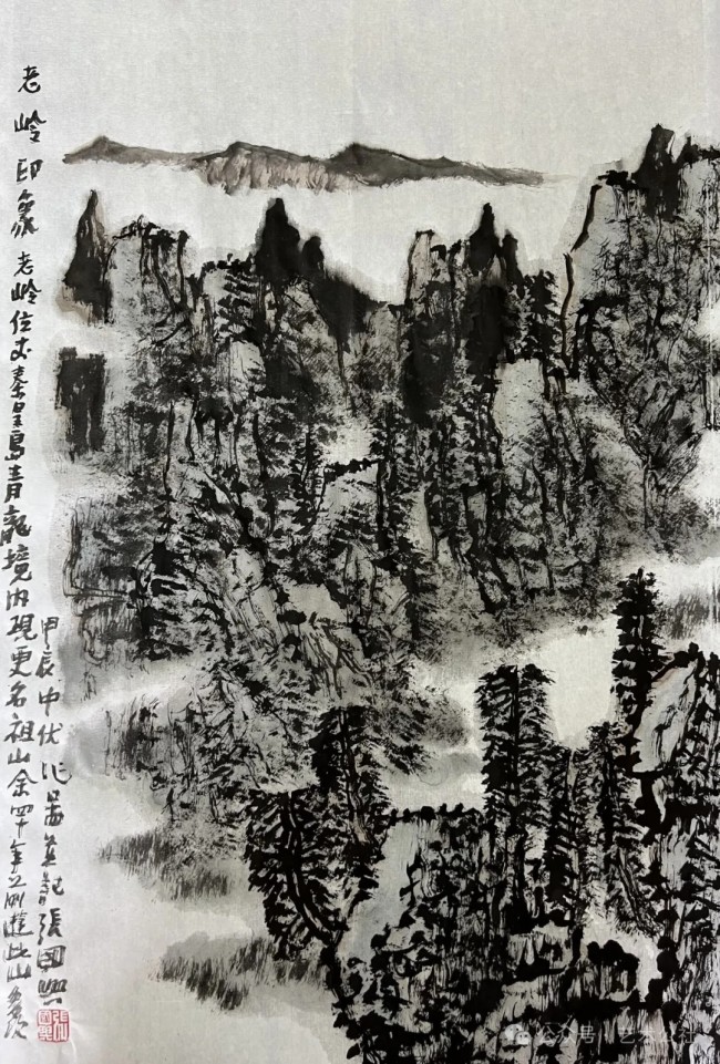 把现实中的山水画成自己心中的山水，张国兴应邀参展“与大家同行·中国书画名家作品云展”