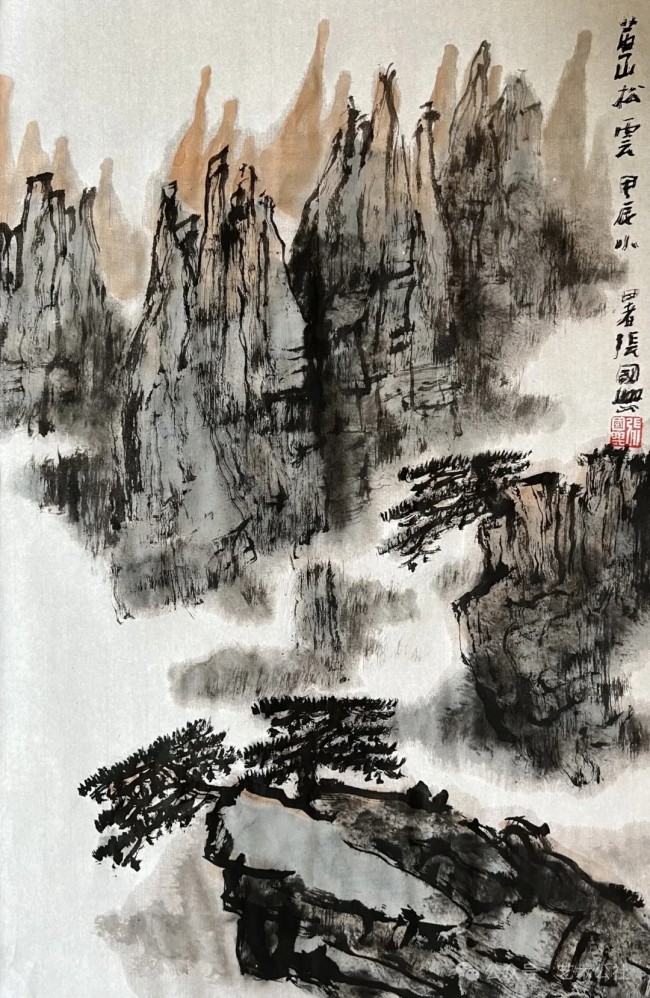 把现实中的山水画成自己心中的山水，张国兴应邀参展“与大家同行·中国书画名家作品云展”