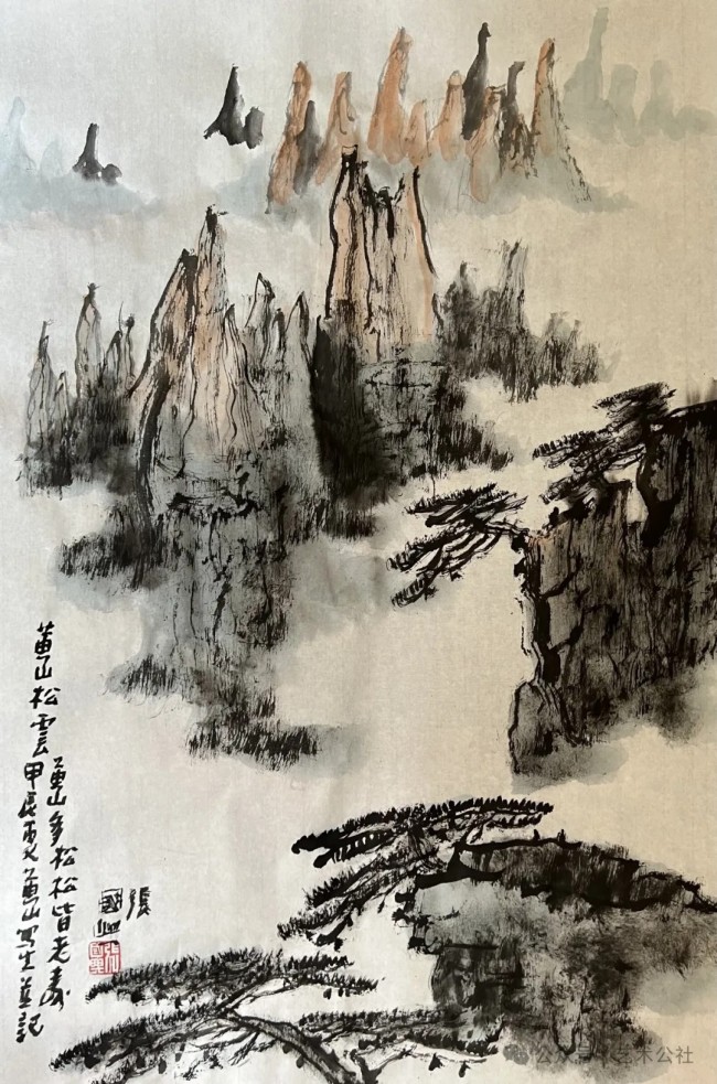 把现实中的山水画成自己心中的山水，张国兴应邀参展“与大家同行·中国书画名家作品云展”