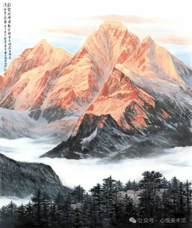 李兵画雪山 | 以诗意化和意象化的景致，抒写充满自由与活力的胸中丘壑