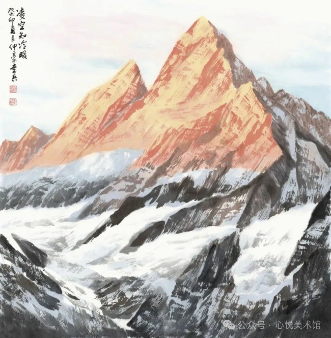 李兵画雪山 | 以诗意化和意象化的景致，抒写充满自由与活力的胸中丘壑