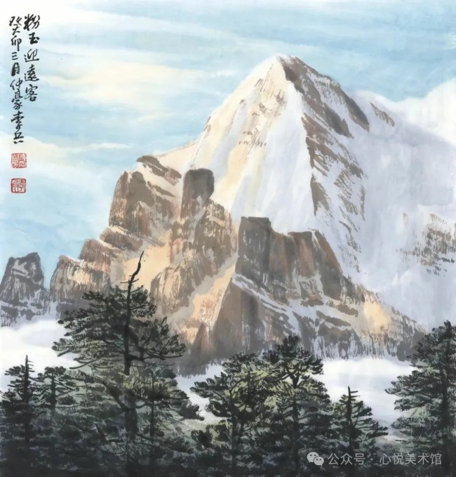 李兵画雪山 | 以诗意化和意象化的景致，抒写充满自由与活力的胸中丘壑