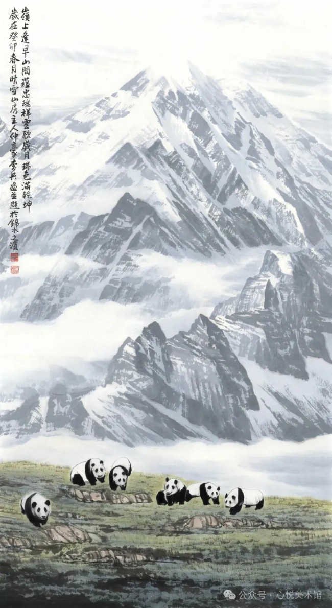 李兵画雪山 | 以诗意化和意象化的景致，抒写充满自由与活力的胸中丘壑