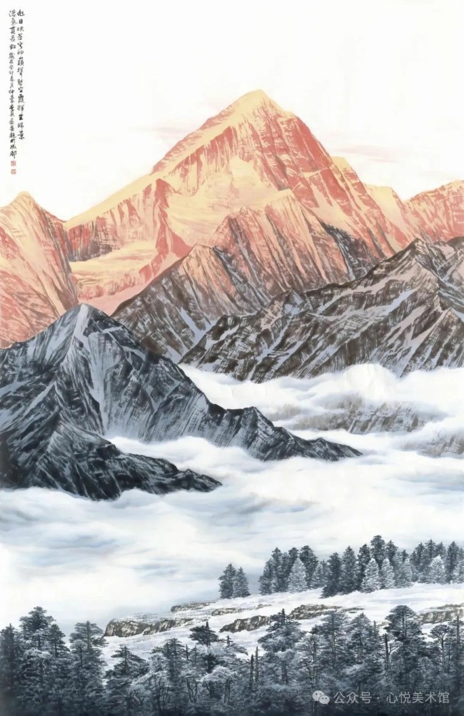 李兵画雪山 | 以诗意化和意象化的景致，抒写充满自由与活力的胸中丘壑