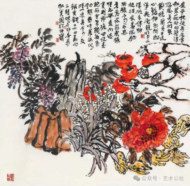 融书法笔墨、绘花鸟意趣，著名画家李晓军应邀参展“与大家同行·中国书画名家作品云展”