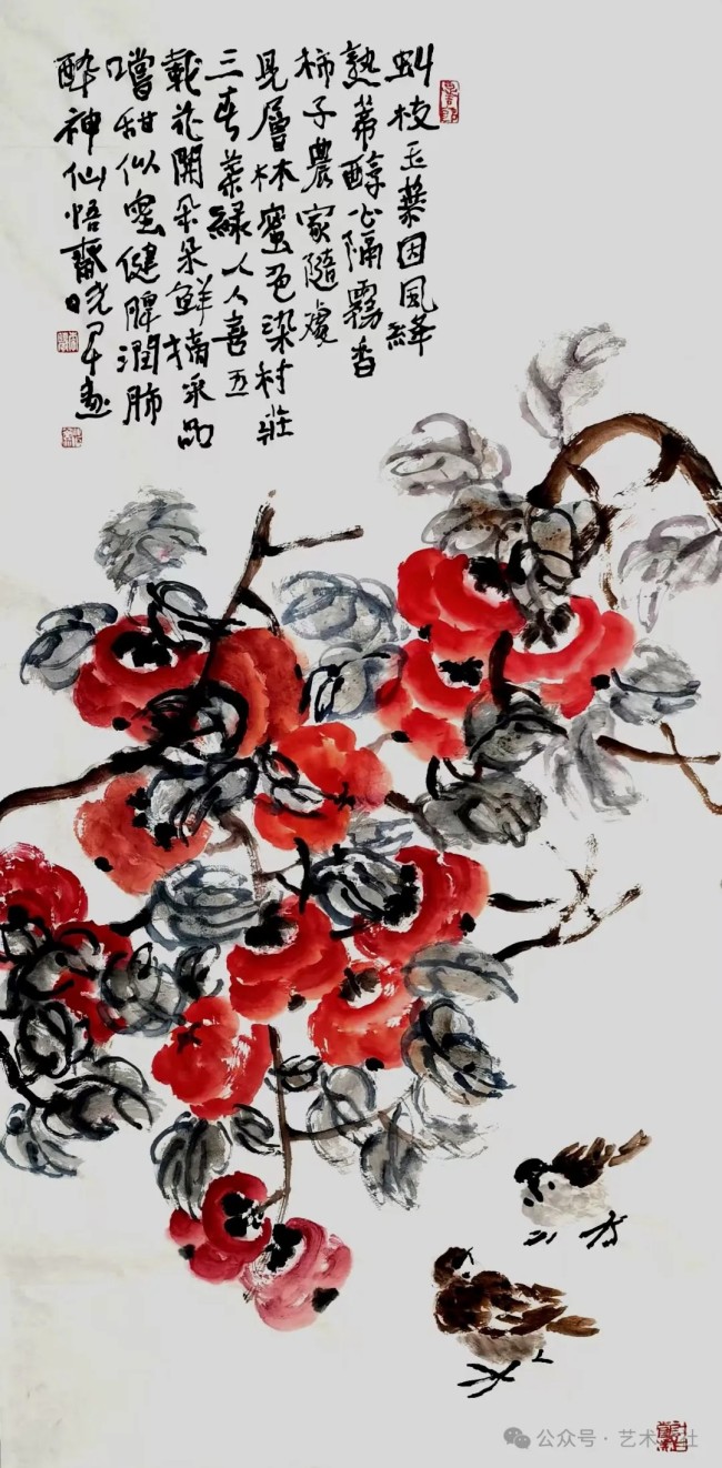 融书法笔墨、绘花鸟意趣，著名画家李晓军应邀参展“与大家同行·中国书画名家作品云展”