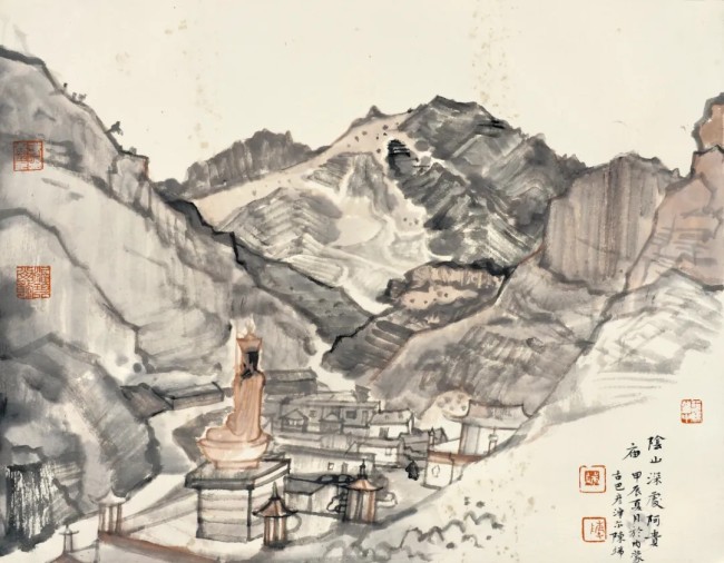 陈端·山水画 | 情景交融的乡情妙境迎面而来