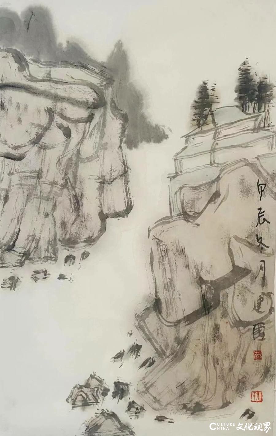 化建国·小幅山水作品丨期待未知的某个时刻灵感闪现