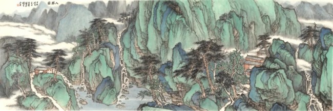 “问道南山——石峰中国山水画作品展”今日在湖南湘潭开展，展期至11月22日